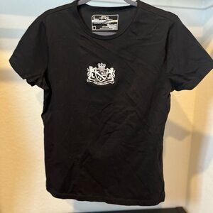 Ralph Lauren Active Women’s Embroidered Crest Logo T-Shirt Size Large Black
